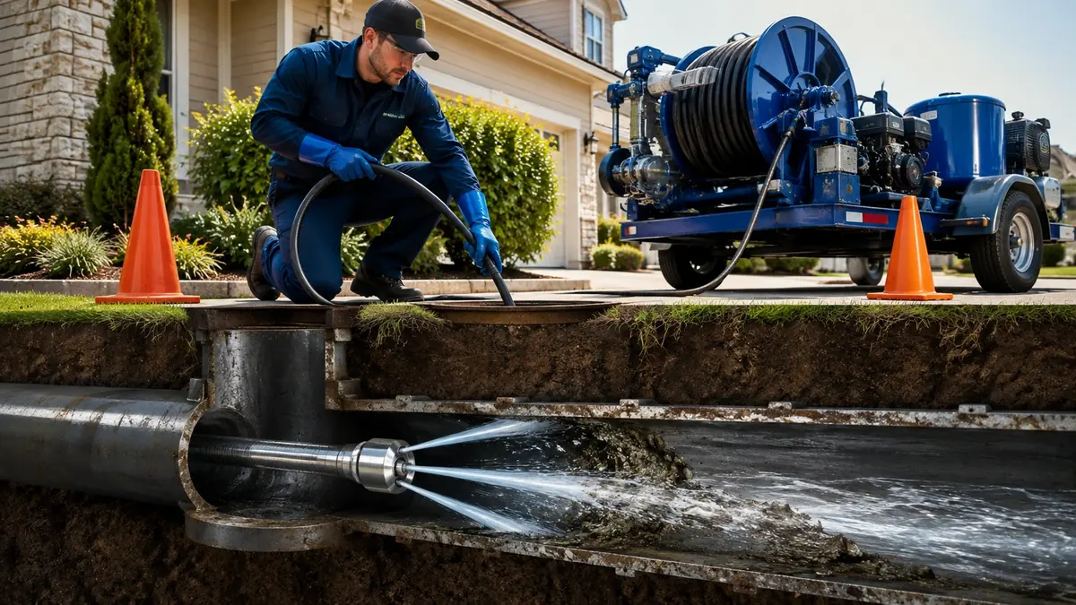 Main Sewer Line Hydro Jet Cleaning in Port Hueneme